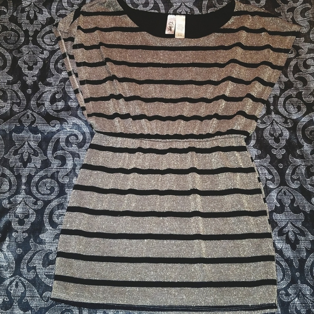 (Gently Used) Black & Gold Mini Dress